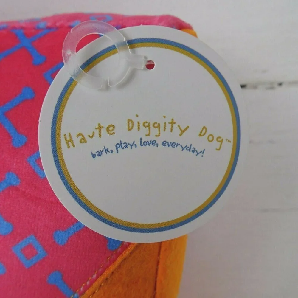 Haute Diggity Dog Tory Bark Gift Box Squeaky Dog Toy Squeaker Pink Novelty NEW